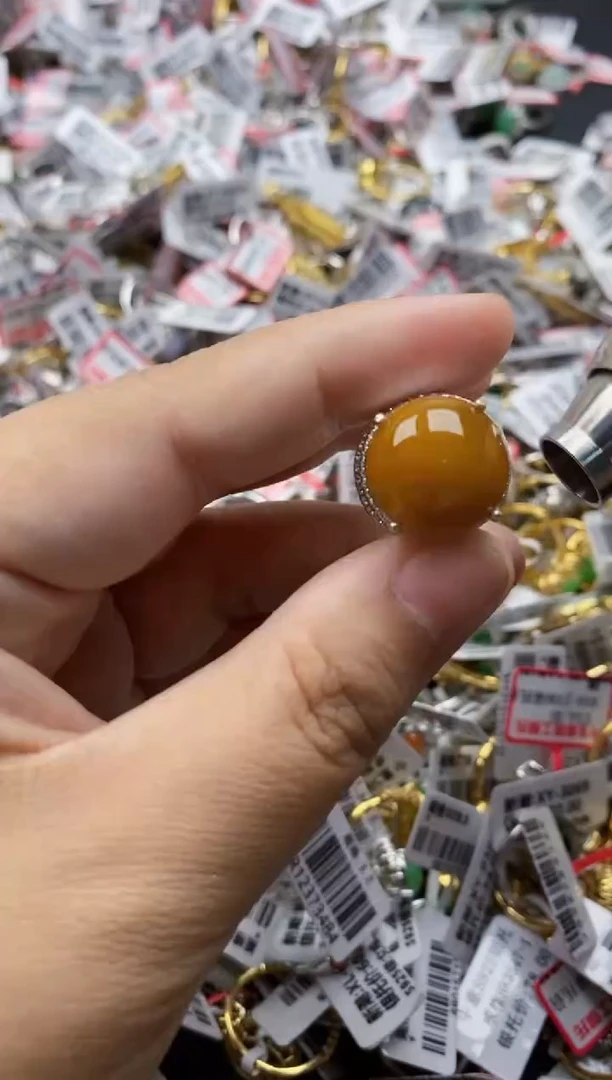 翡翠戒指银S925镶嵌444444    6
