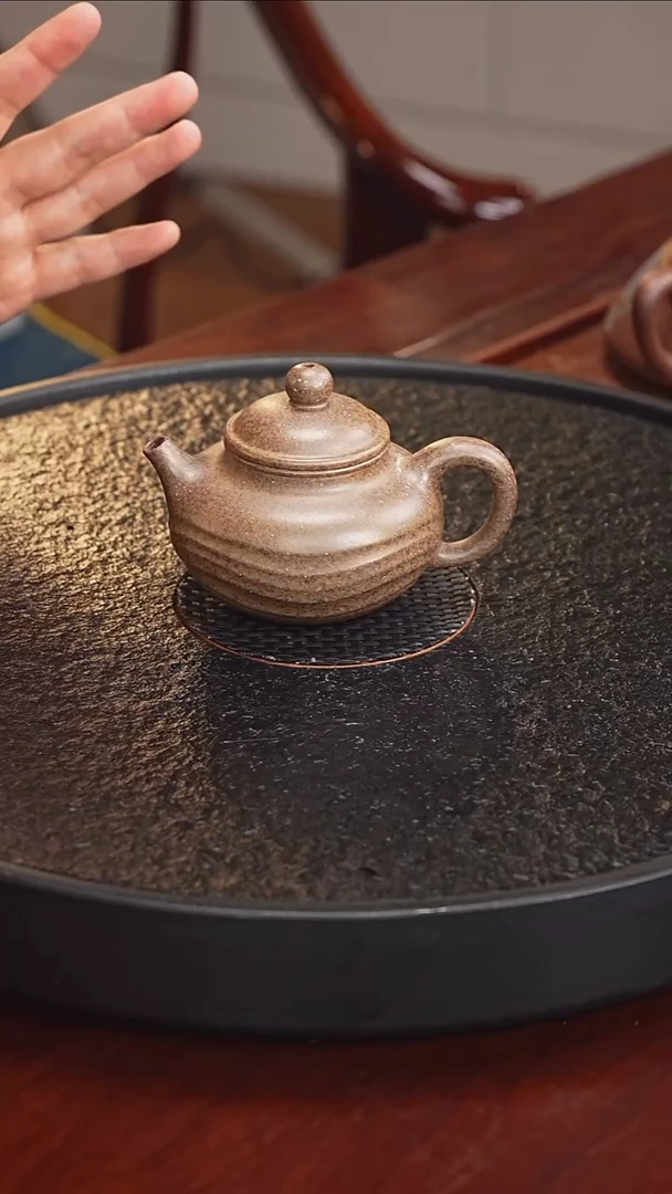 茶壶紫砂GF 筋纹容天18 本绿柴烧  200毫升