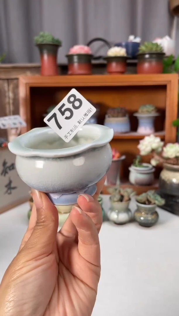 瓷片758知木小芳花盆编号