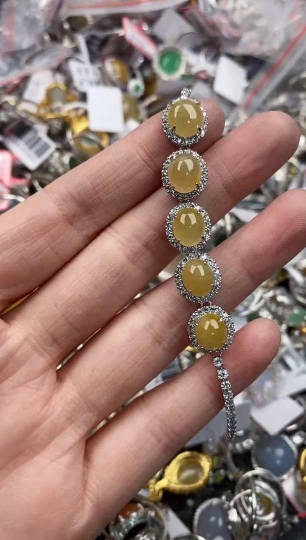 银S925镶嵌戒指翡翠555    6