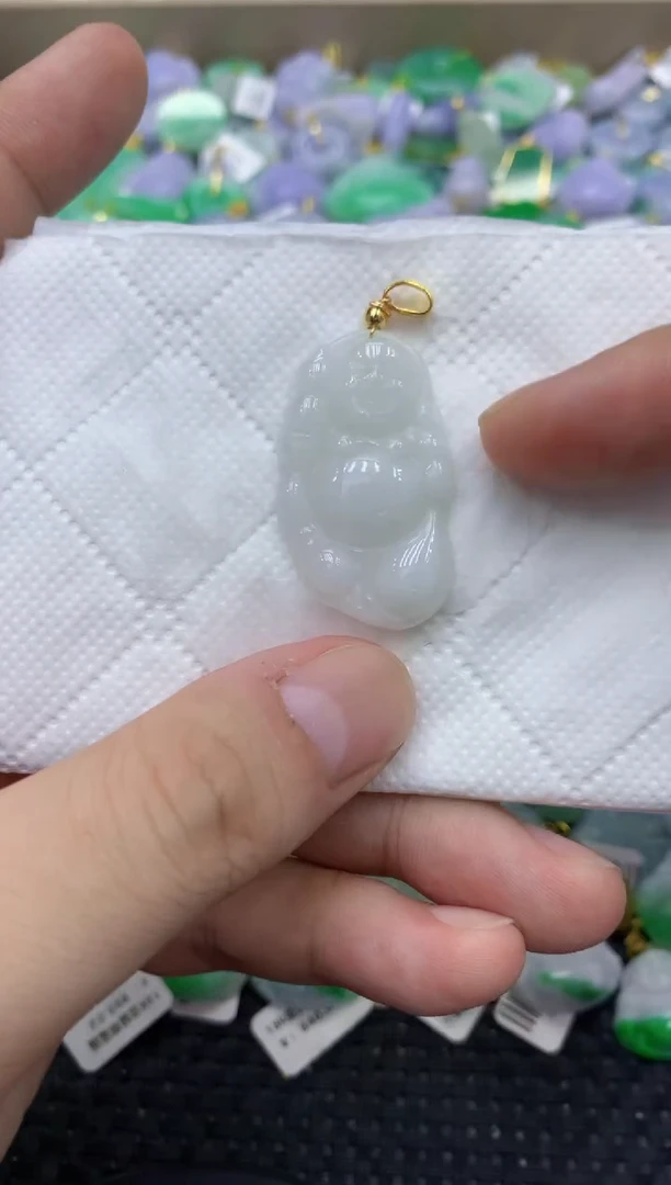 颈饰未镶嵌翡翠天然缅甸翡翠A货