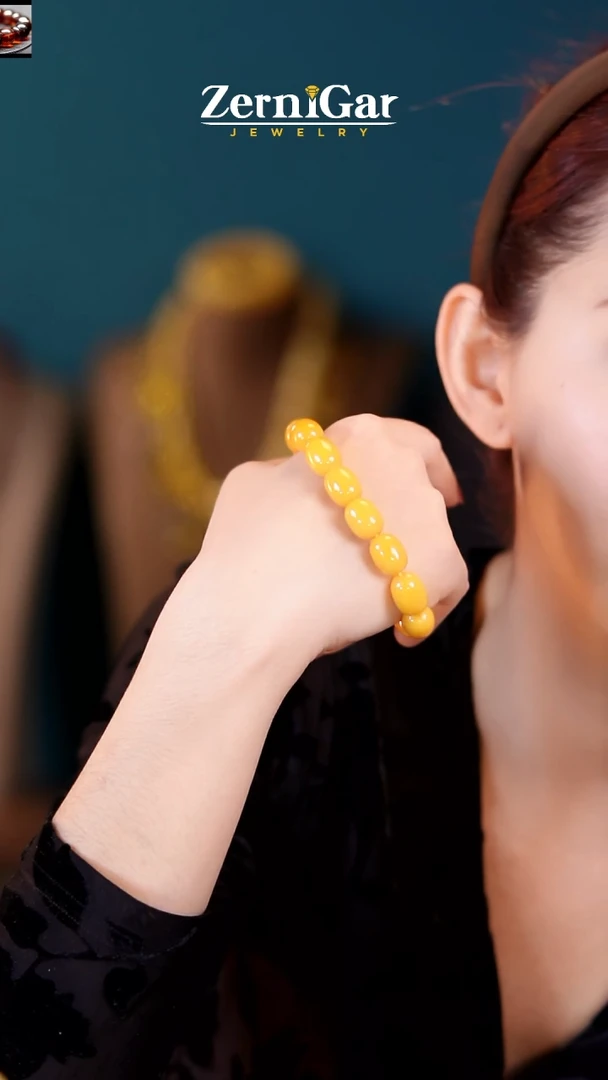 【闪购商品】琥珀颈饰未镶嵌天然琥珀手链