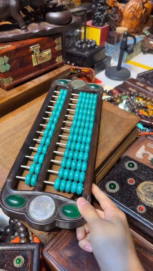 木算盘绿汉镶嵌