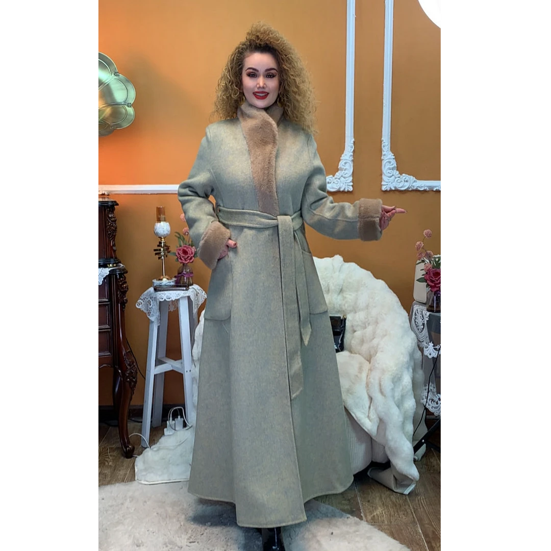 高端定制款仿貂毛大衣（00-508）
