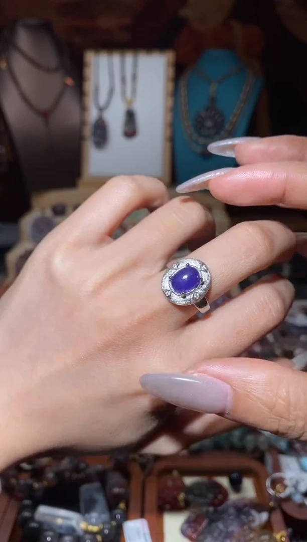 【闪购商品】坦桑石戒指未镶嵌坦桑石