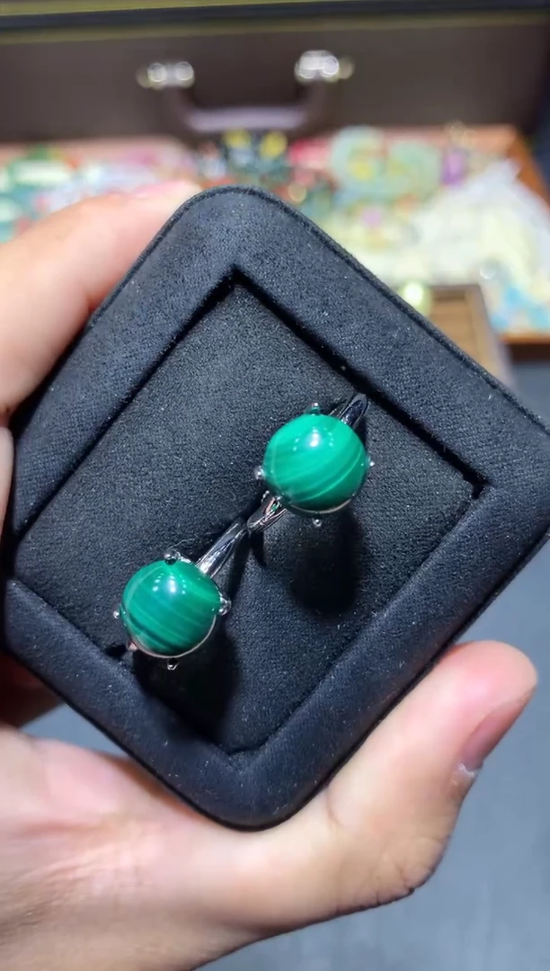 【闪购商品】孔雀石戒指未镶嵌T16【多样性发其一】