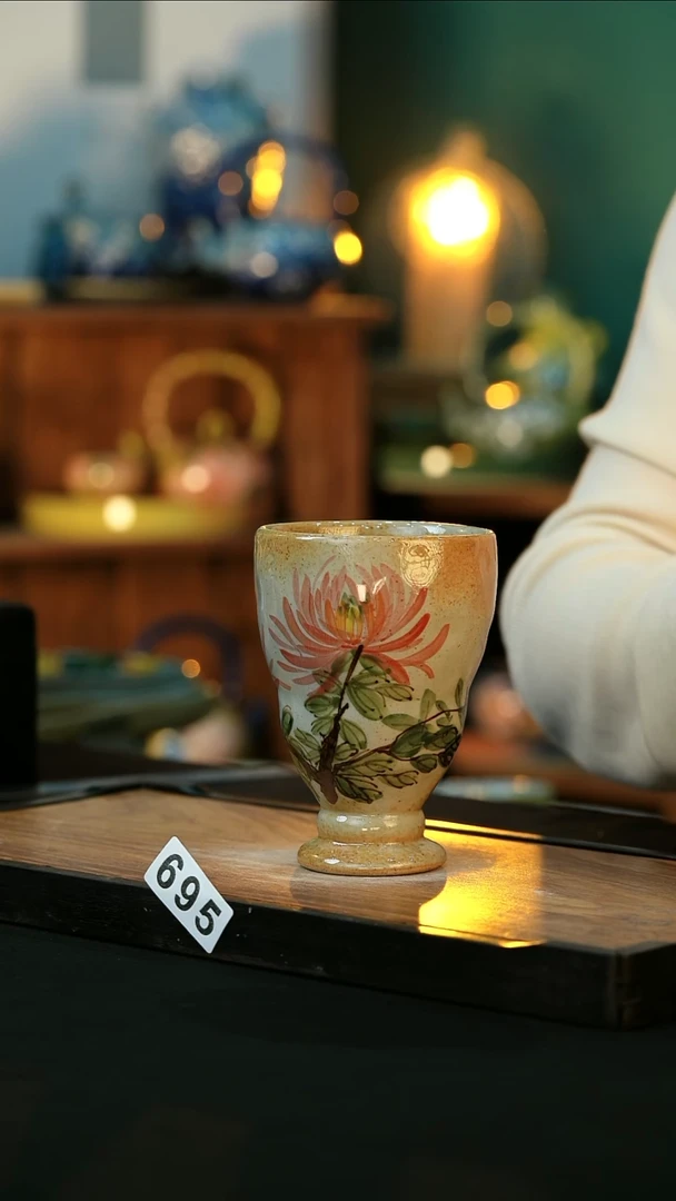 【闪购商品】杯手绘心瓷陶瓷浮力