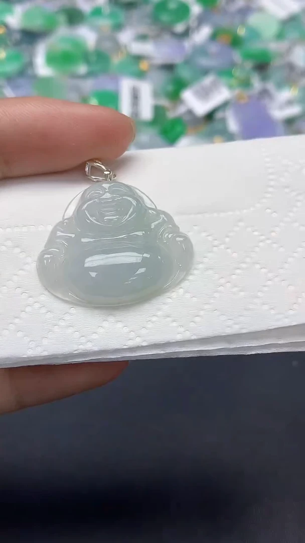 翡翠未镶嵌颈饰天然缅甸a货翡翠