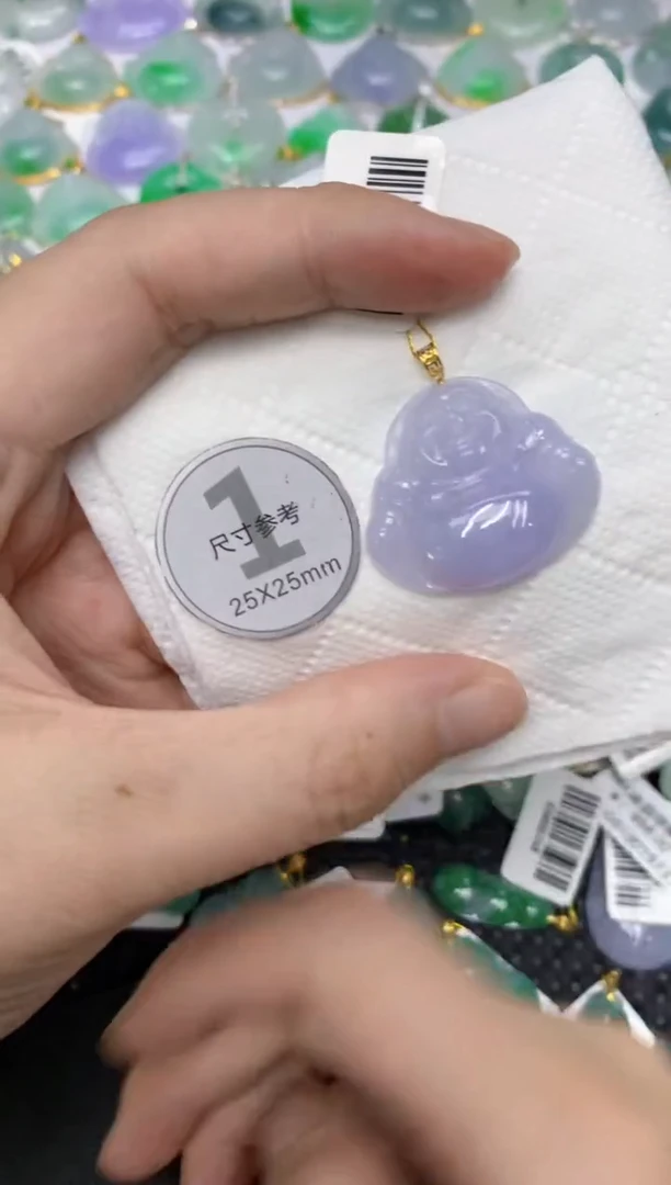 颈饰18K金镶嵌翡翠11111111