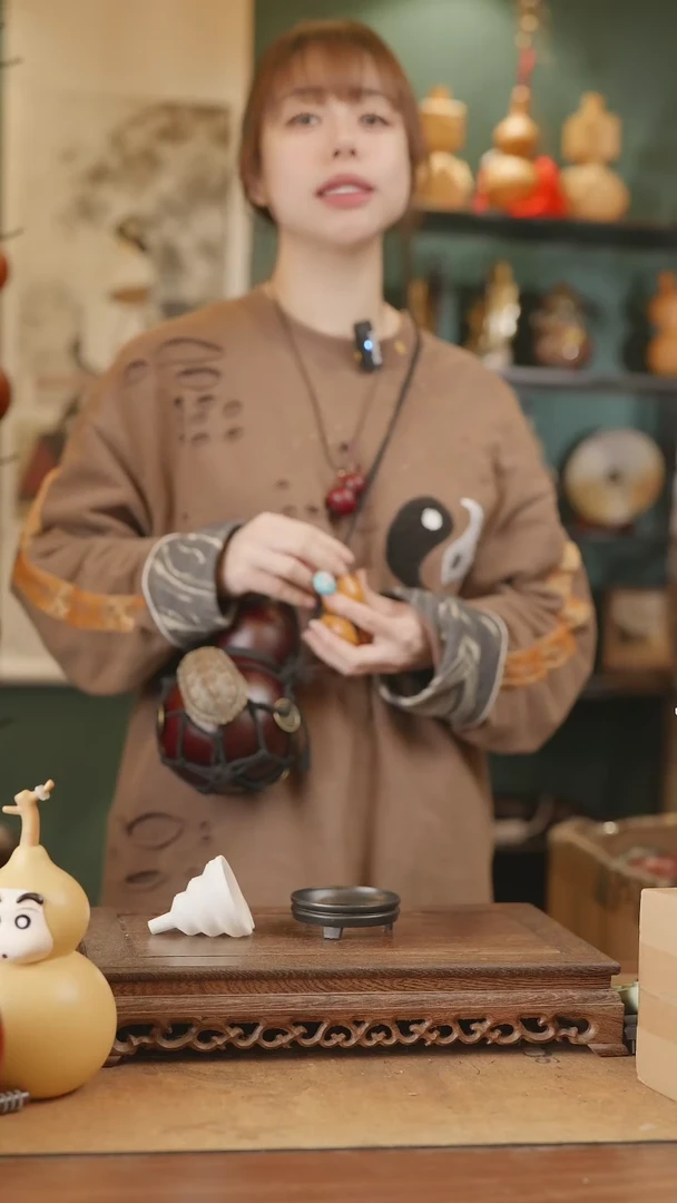 【闪购商品】152号精品天然大漆工艺防渗内胆酒葫芦~