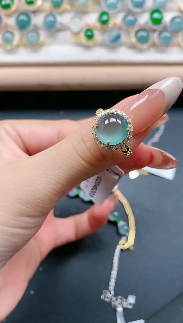 【闪购商品】翡翠戒指银S925镶嵌11111