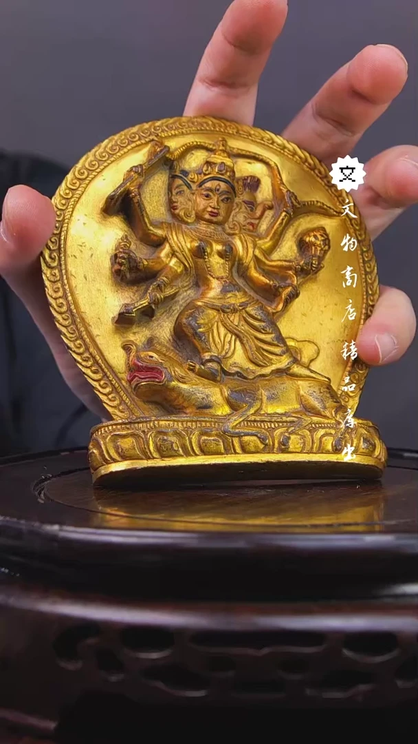 【闪购商品】铜铜鎏金佛造像摆件G高