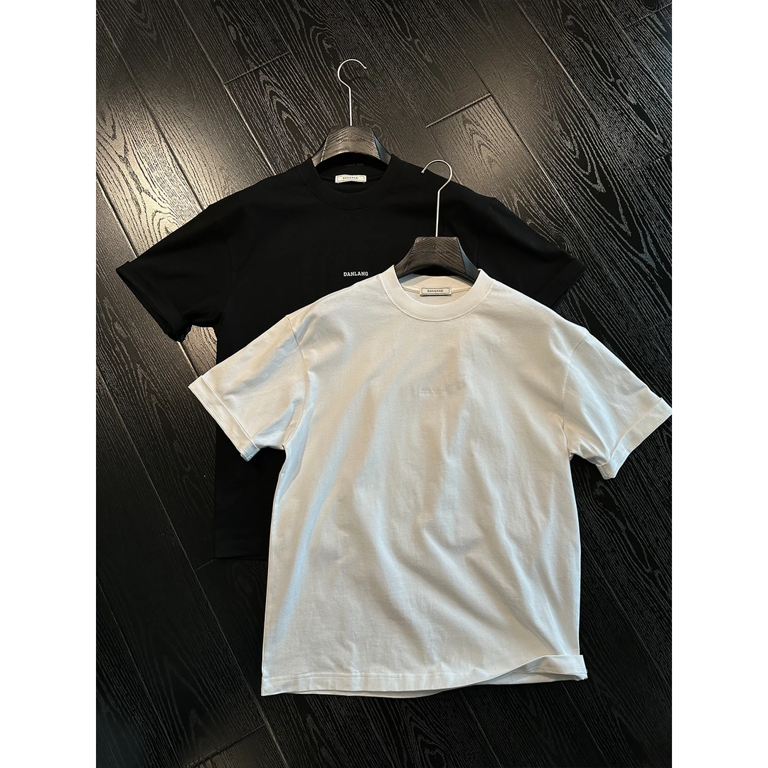 DAN LANG 225# 微阔版字母短袖T恤衫