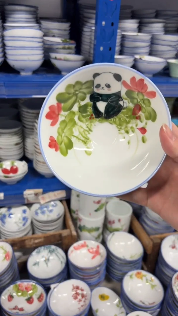 景德镇手绘釉中彩（食品级）小斗笠碗