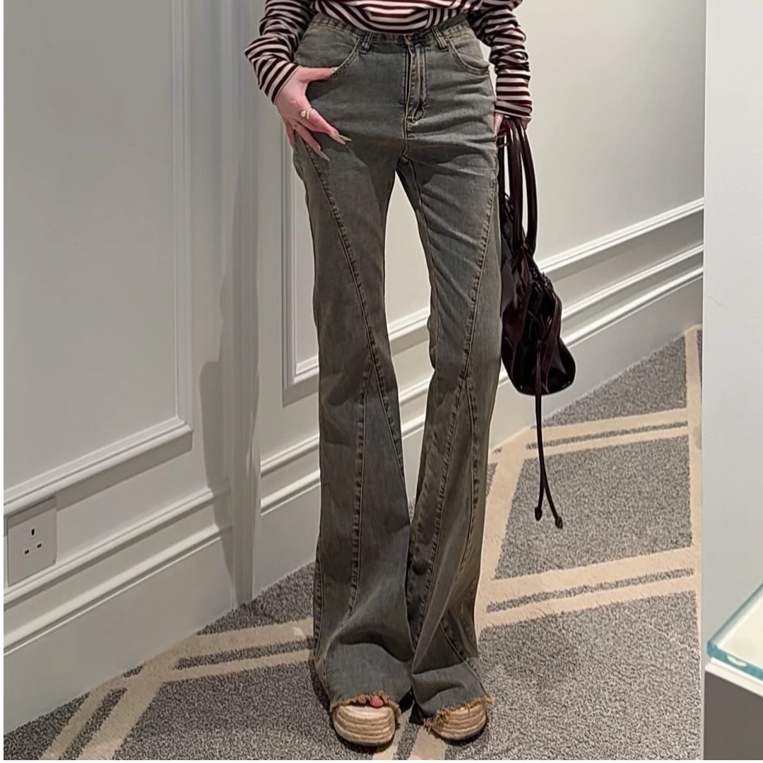 GUIDI GUDI【谜一般】气质休闲百搭时尚牛仔裤