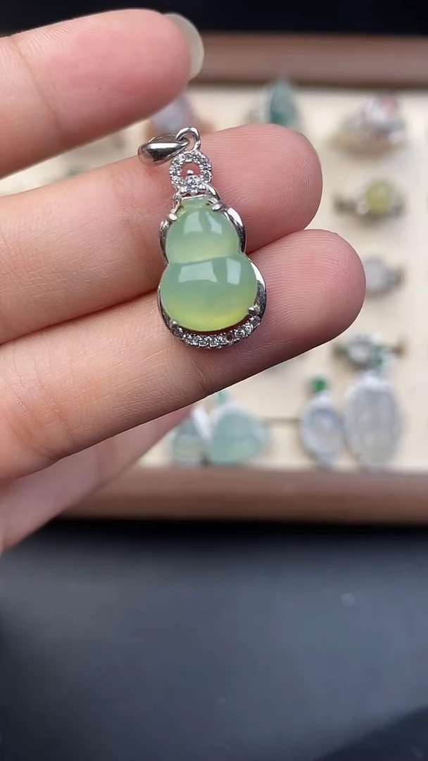 银S925镶嵌定制翡翠23622325