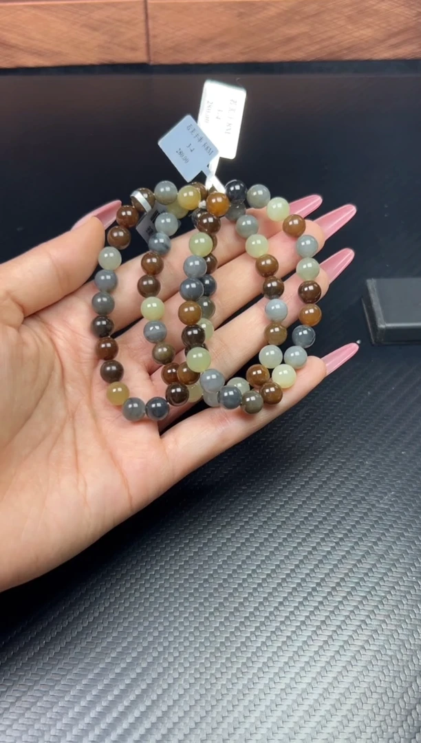 手串未镶嵌和田玉若羌微色差卡8多样性发货拍一发一M