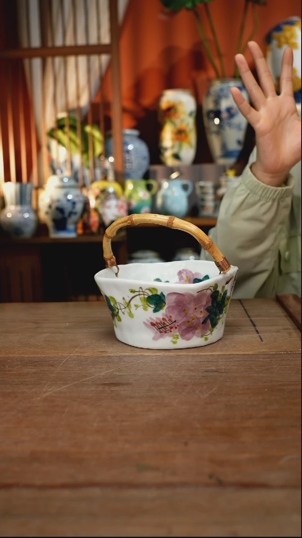 瓷片【简家甄选】景德镇设计师釉下手绘陶瓷餐具