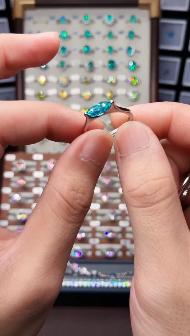 银S925镶嵌戒指碧玺1888