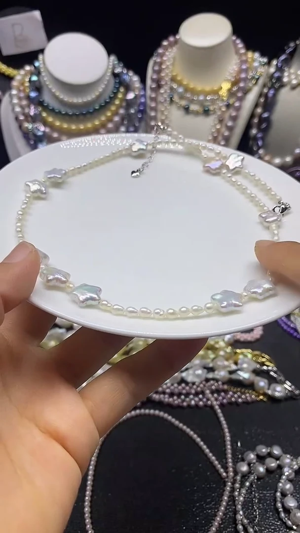 淡水珍珠未镶嵌颈饰多人