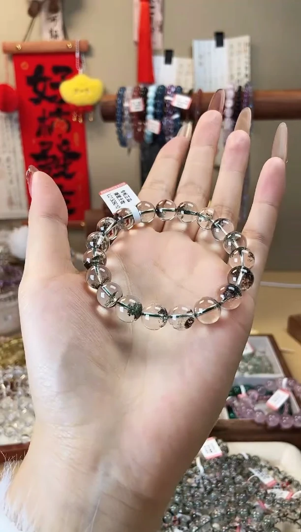 【闪购商品】水晶手链未镶嵌10m绿幽灵