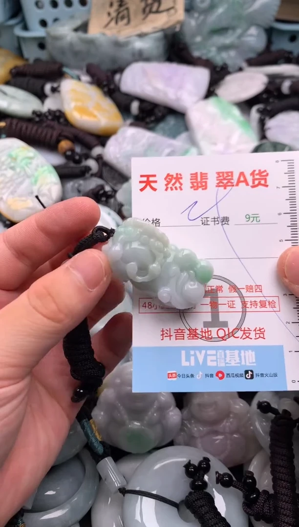 翡翠未镶嵌吊坠(不含链)1