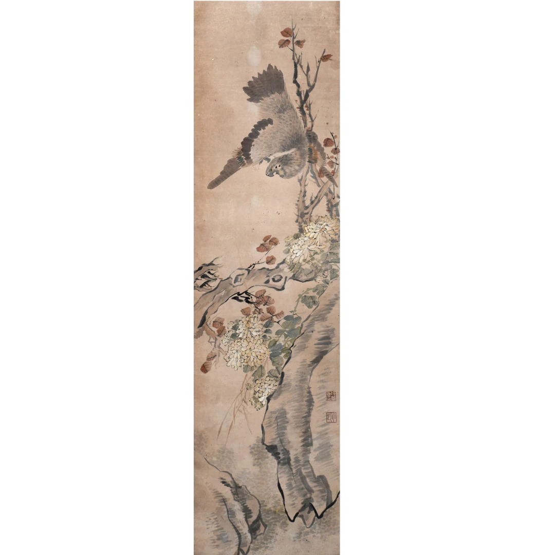 LOT.019【花鸟】纸本立轴B0503-016预展手绘专场