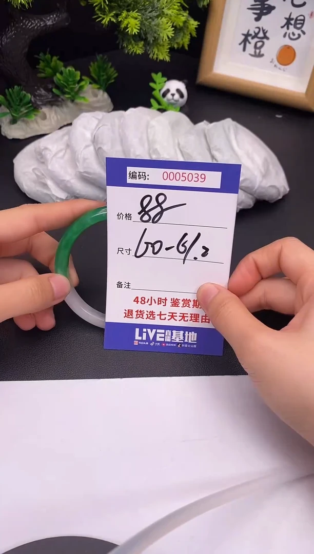 未镶嵌手镯翡翠0005039