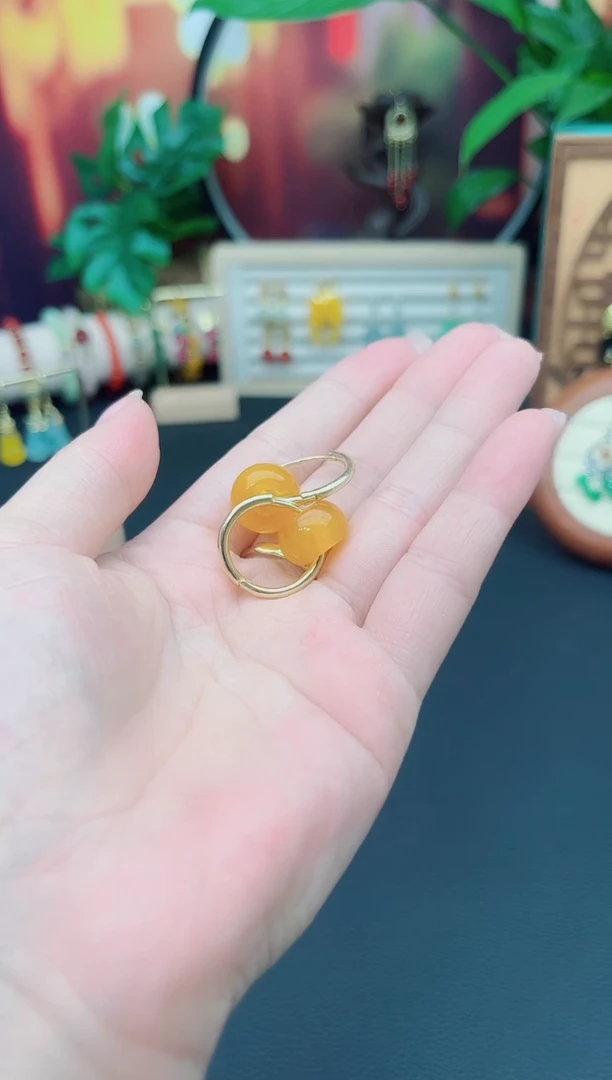 玛瑙/玉髓耳饰未镶嵌536000