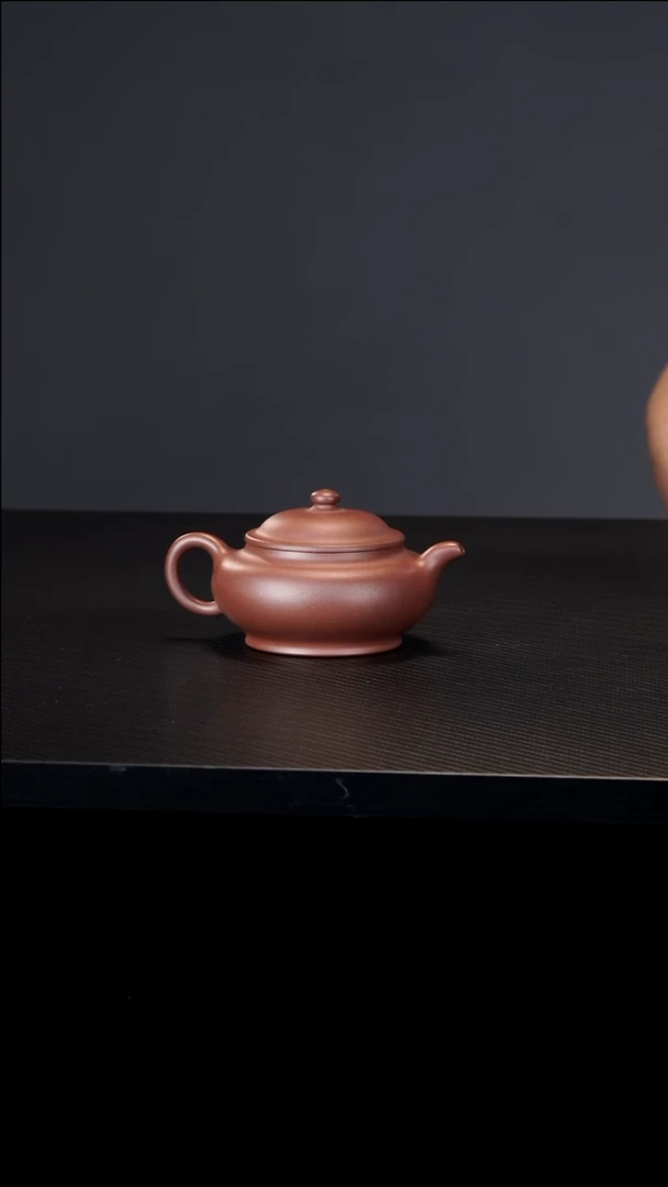 茶壶紫砂堡*紫泥扁玉