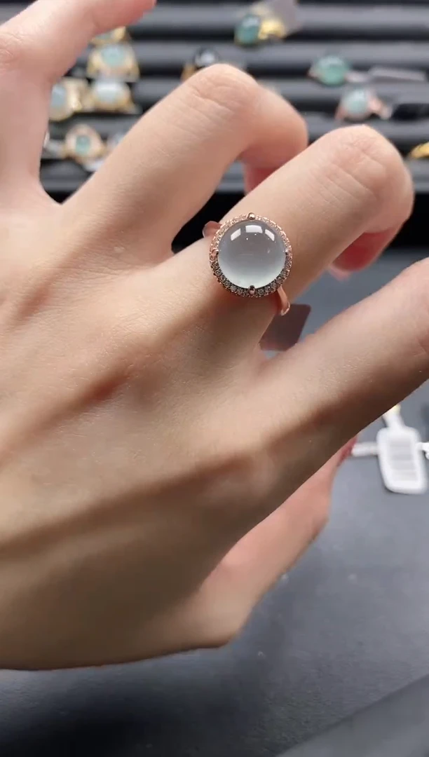 【闪购商品】翡翠戒指银S925镶嵌1111