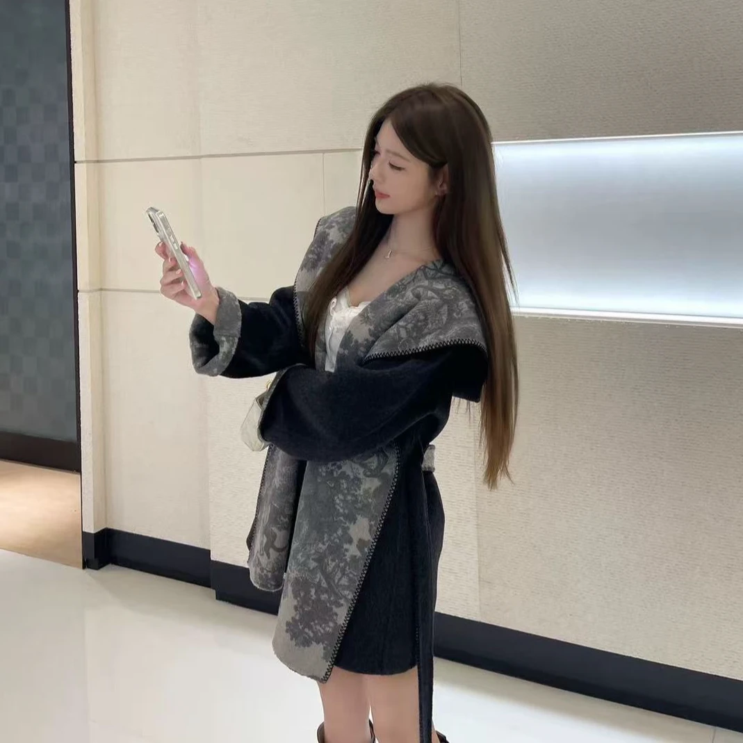 倩倩【131-140】 2025新款双面羊毛大衣气质外套时尚冬女士