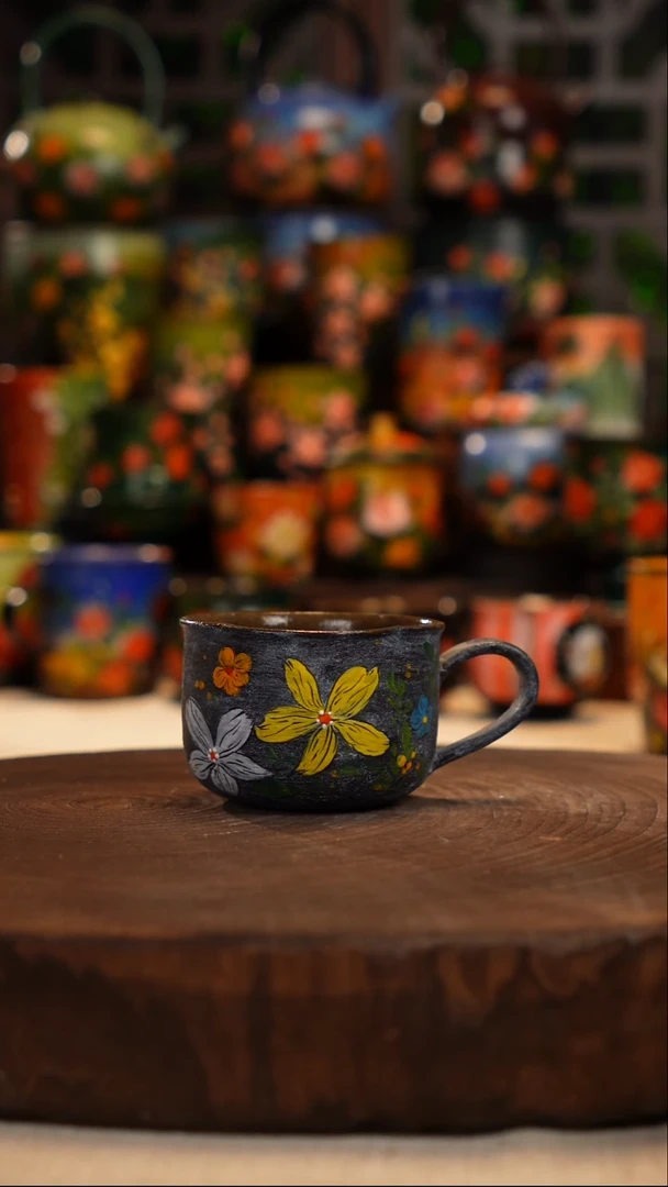 油画   釉下彩   杯子