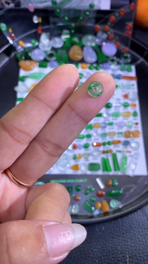 未镶嵌挂件翡翠扣子