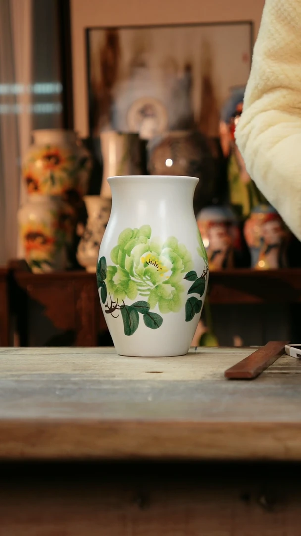 【闪购商品】瓷片景德镇纯手工釉下彩精品花瓶