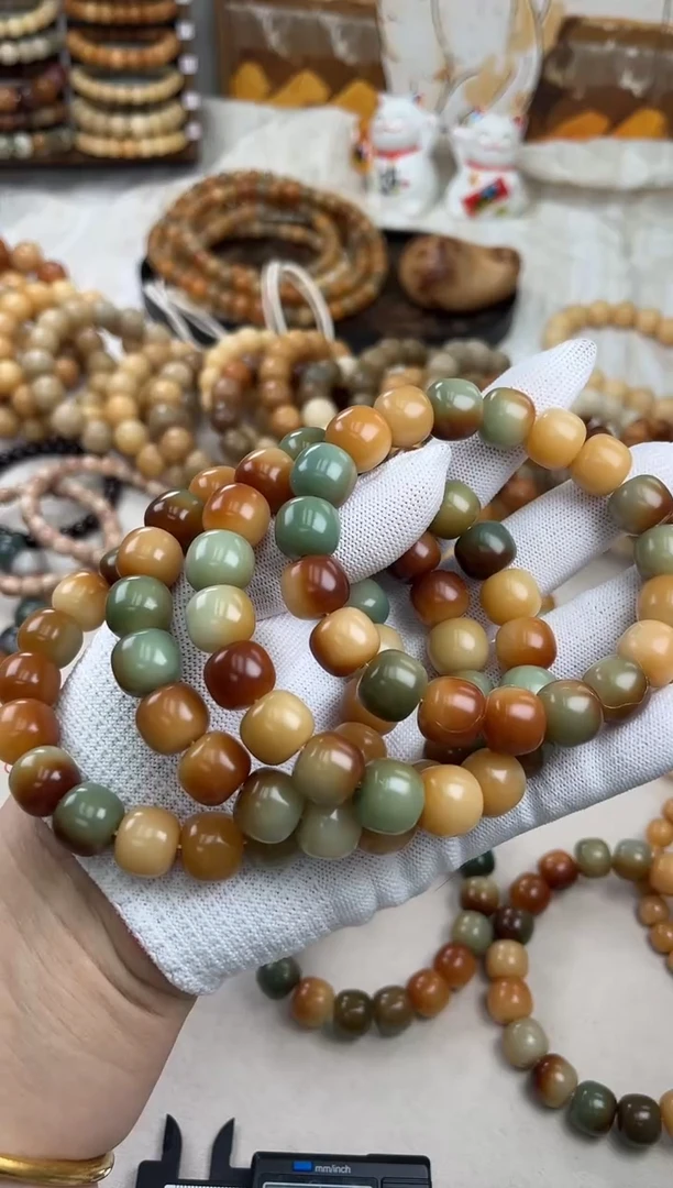 菩提根/象牙果手串a535卡13.5 水磨福利