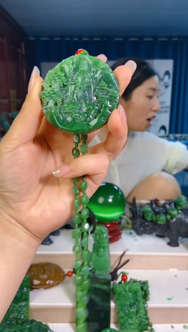 和田玉未镶嵌挂件1