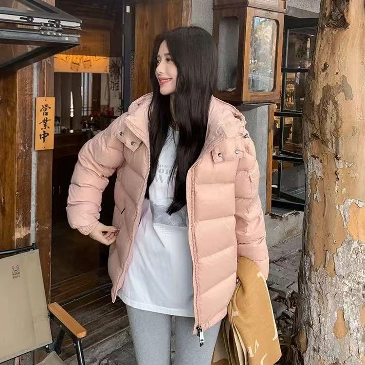 2511新款羽绒服短款韩版连帽加厚保暖白鸭绒冬季外套