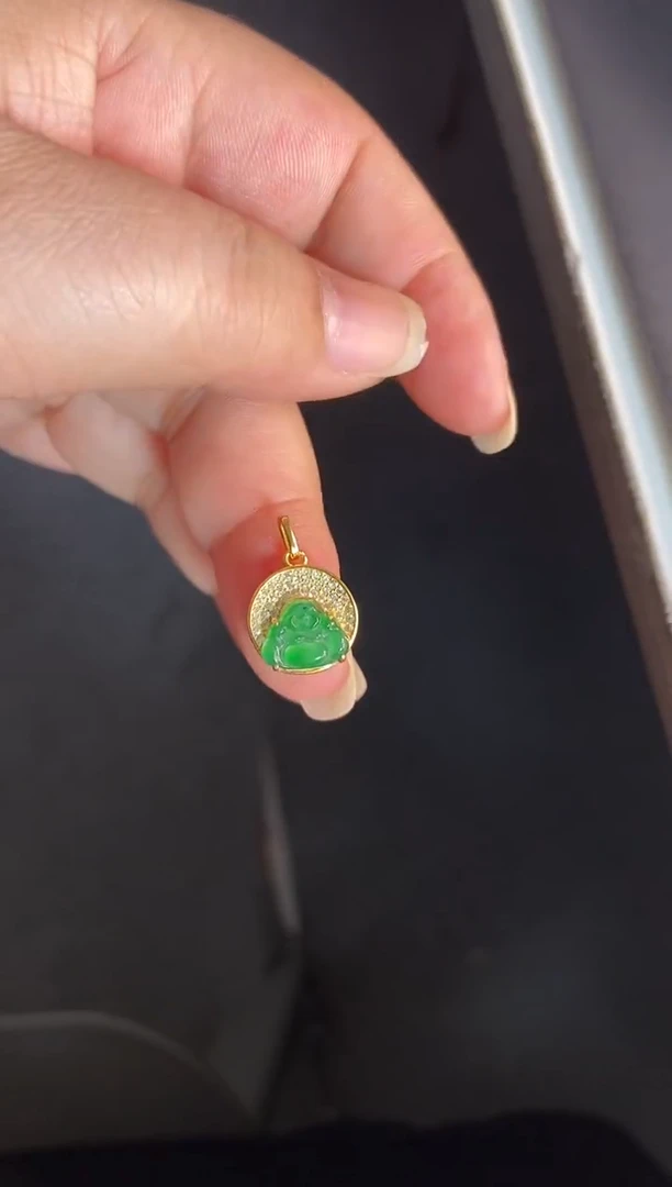 吊坠(不含链)银S925镶嵌翡翠1