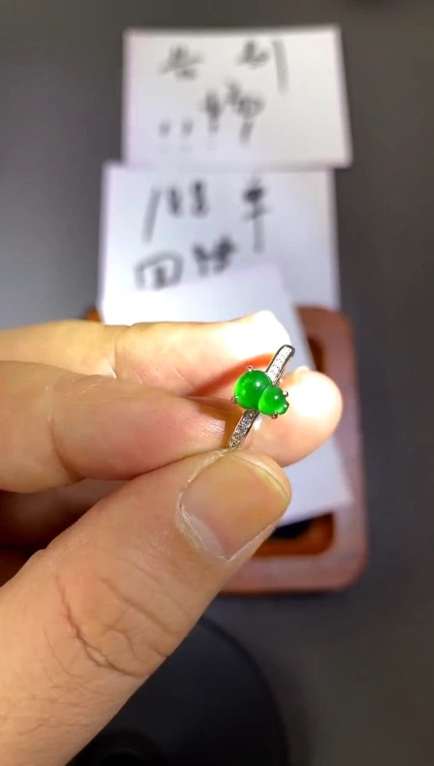 【闪购商品】翡翠戒指银S925镶嵌买断价