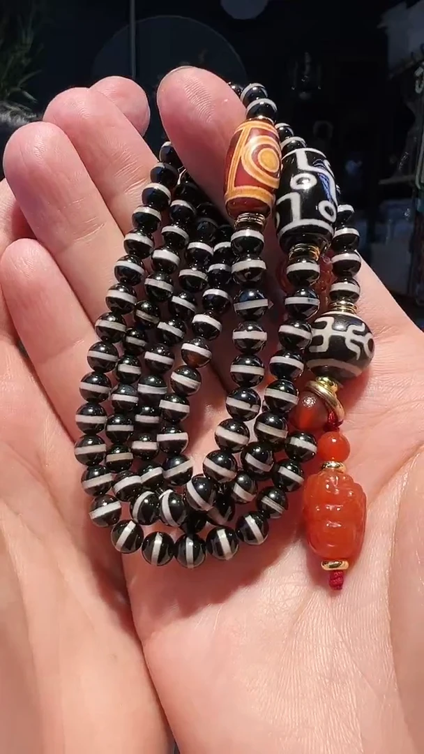 【闪购商品】玛瑙/玉髓手串未镶嵌108多圈