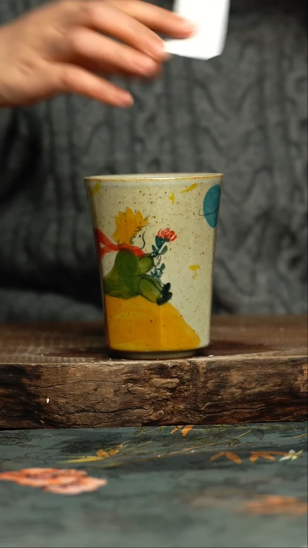 【闪购商品】杯杯釉下彩手工手绘同款陶器