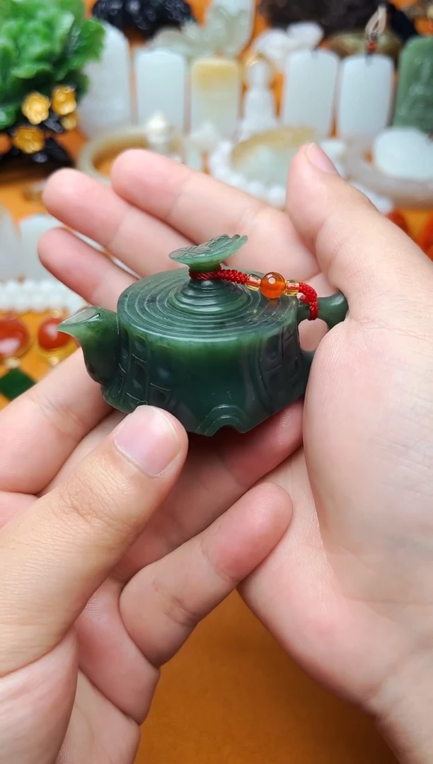【闪购商品】和田玉摆件未镶嵌把把壶