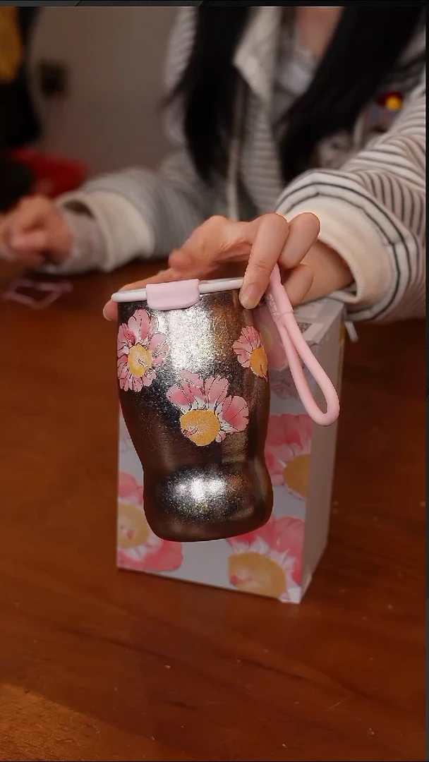 陶92-rano乐序女保冷钛水杯350ml【CF5802】