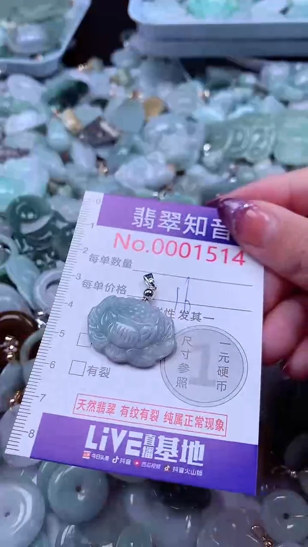 翡翠未镶嵌吊坠(不含链)1514