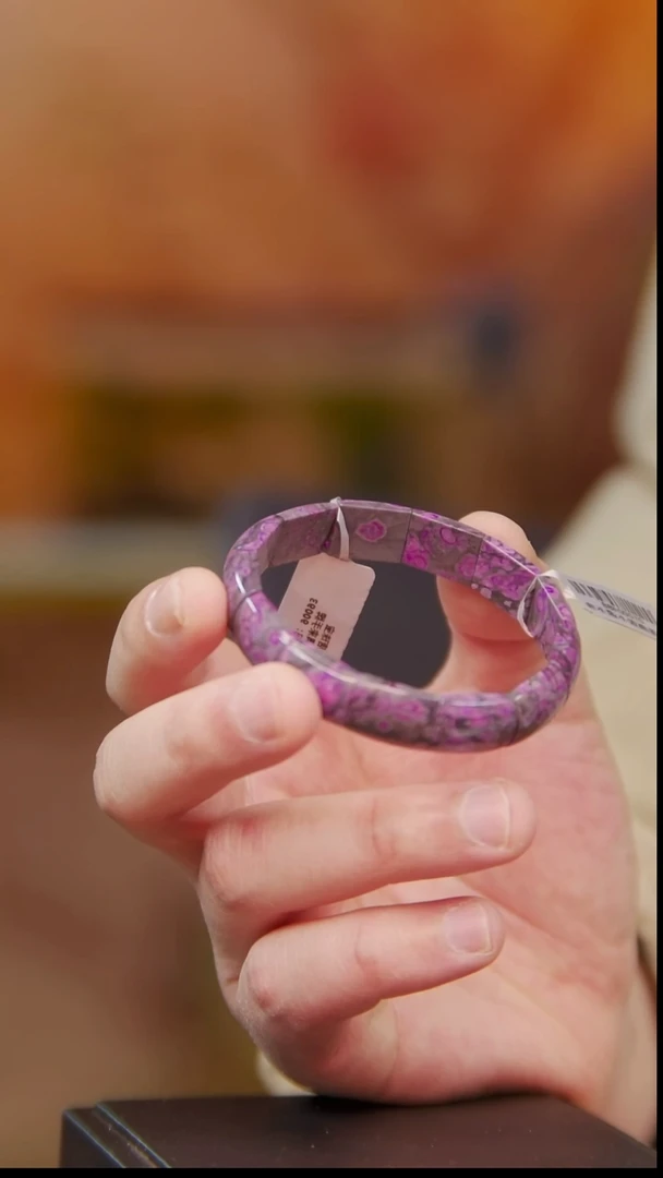 苏纪石（舒俱来）未镶嵌桃红手牌12号