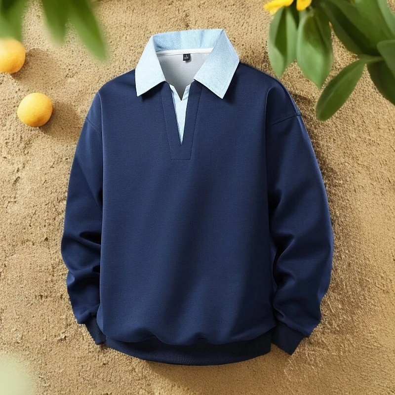 新品 春秋休闲卫衣男士潮流百搭宽松上衣