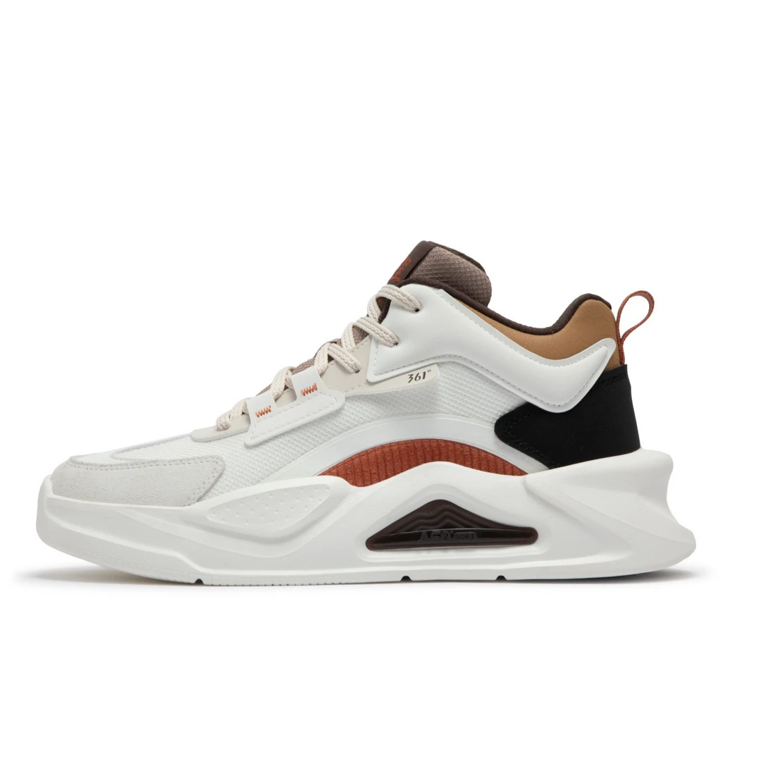 361°【锦程】男女款秋季运动鞋中高帮复古时尚潮流鞋子