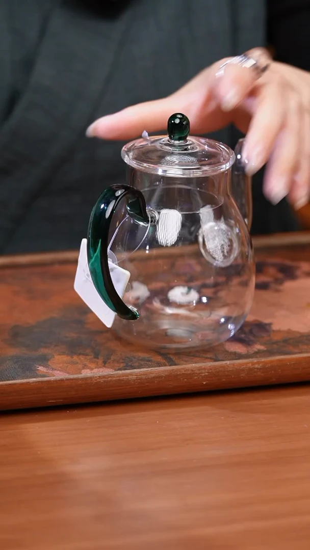 【闪购商品】禾器/晶彩云仕壶/墨绿色