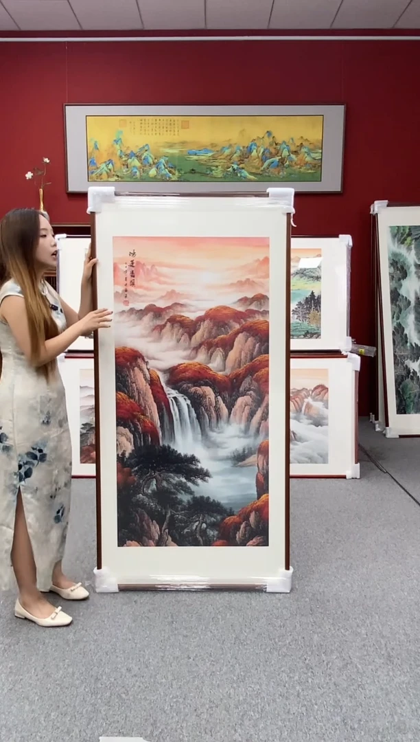 国画手绘 鸿运当头 172*85